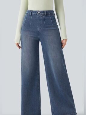 Halara Flex™ High Waisted Tummy Control
Wide Leg Casual Jeans with Pockets Sm
